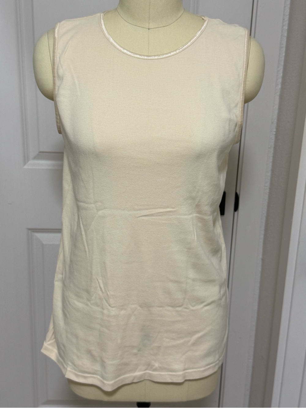 XL Off-White Cotton Womens Tank Top - Great Condition